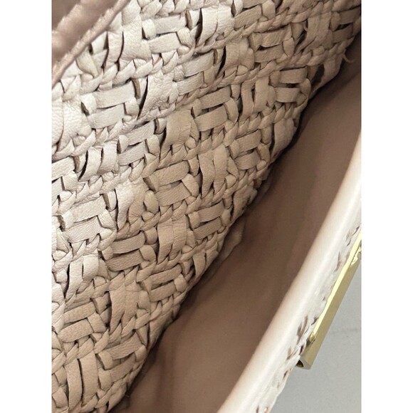 Coach Kristin Pinnacle Woven Leather Laila Large Satchel L1169-29341 Cream - Picture 14 of 16